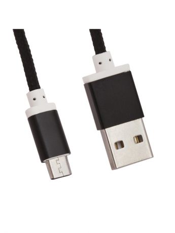 Кабели Liberty Project Кабель USB "LP" Micro USB оплетка и металл. разъемы в катушке 1,5 метра (черный)