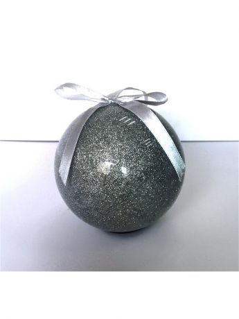 Елочные украшения Яркий Праздник Шар светодиодный Серебро 8 см