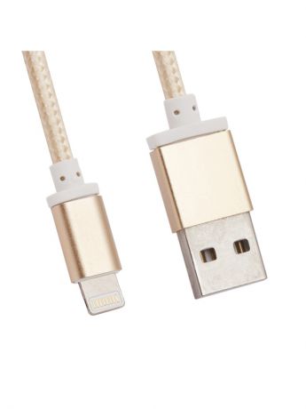 Кабели Liberty Project Кабель USB "LP" для Apple 8 pin оплетка и металл. разъемы в катушке 1,5 метра (золотой)