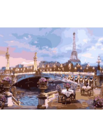 Наборы для рисования Цветной Раскраски по номерам Вечер в Париже