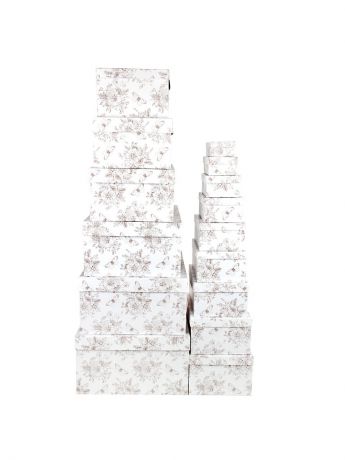 Подарочные коробки VELD-CO Набор из 15 картонных коробок,  46,6*33*18- 12*6,5*4 см