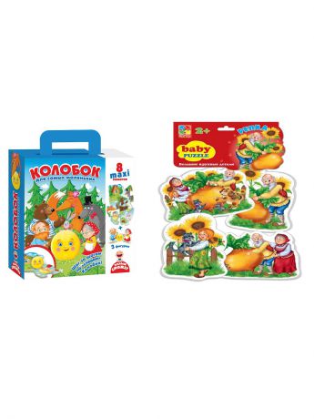 Игровые наборы Vladi Toys Набор: Мягкие пазлы  Baby puzzle Сказки 