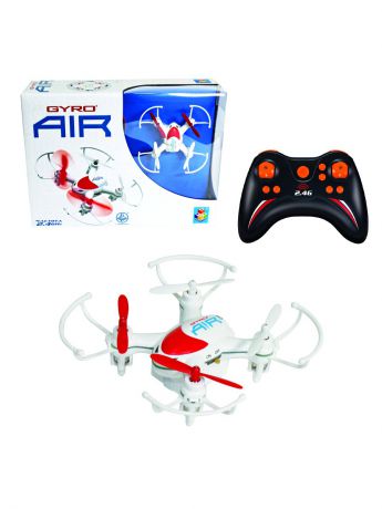 Радиоуправляемые игрушки 1Toy Квадрокоптер GYRO-Air 2,4GHz 4 канала 8x8см,функция авто возвращения,программируемый маршрут полёта.