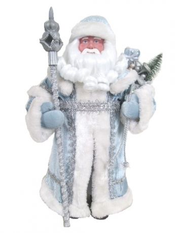 Фигурки Magic Time Новогодняя фигурка Дед Мороз в голубом костюме из пластика и ткани / 30 арт.75906