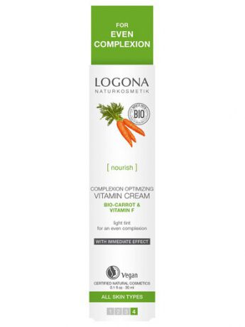 Кремы Logona Витаминный крем для улучшения цвета лица с Био-Морковью и Витамином F