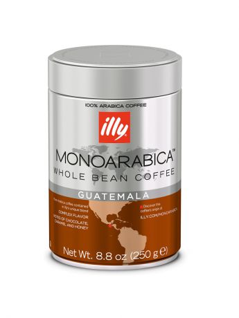 Кофе illy Кофе illy зерно моноарабика Гватемала, банка 250 гр.