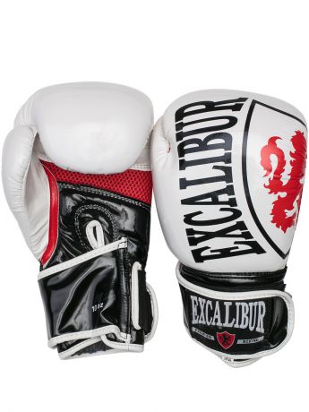 Перчатки боксерские Excalibur Перчатки боксерские Excalibur 8004-02 White/Black/Red PU
