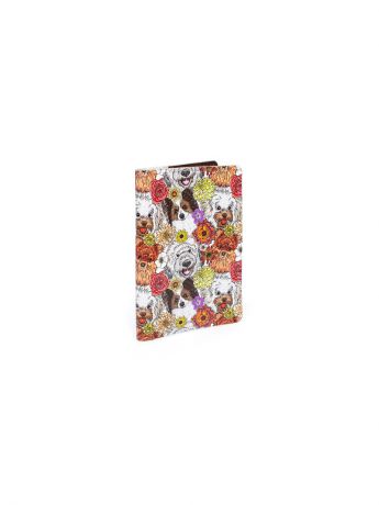 Обложки Eshemoda Обложка на паспорт "Собаки в цветах"