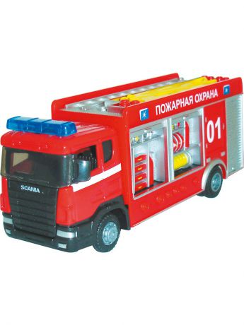 Машинки AUTOTIME Машина "SCANIA" пожарная спецбригада 1:48