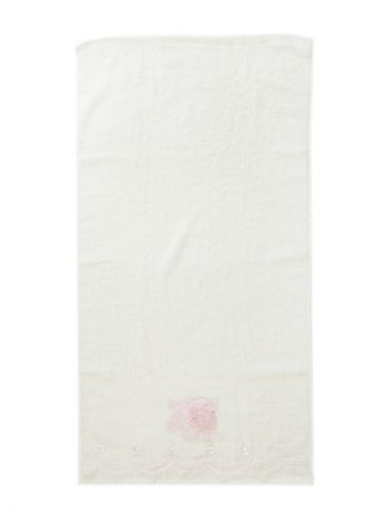 Полотенца банные Pastel. Комплект полотенец "Роза в кружевах" 2 предмета