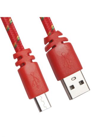 Кабели Liberty Project Кабель USB "LP" Micro USB плоская оплетка (красный/европакет)