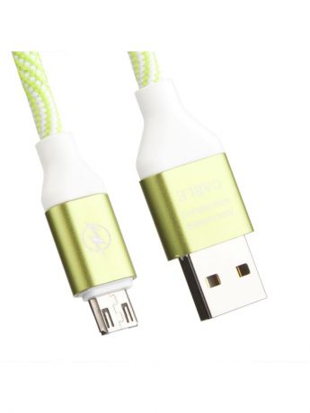 Кабели Liberty Project Кабель USB "LP" Micro USB "Волны" (зеленый/белый/европакет)