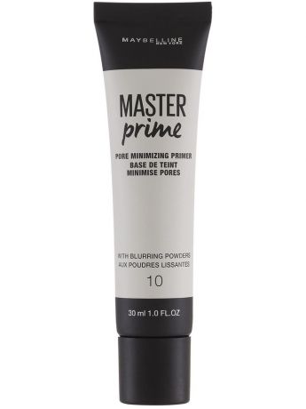 Основы под макияж Maybelline New York Основа под макияж "Master Prime", маскирующий поры, оттенок 10, Прозрачный, 30 мл