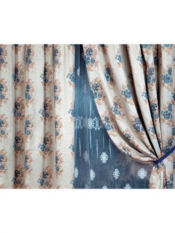 Шторы интерьерные Nelya Nurieva Комплект штор Romanesque bleu 250x270 см - 2 шт