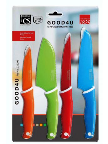 Ножи кухонные CS-Kochsysteme Набор ножей серии GOOD4U, 4 предмета, Koch Systeme