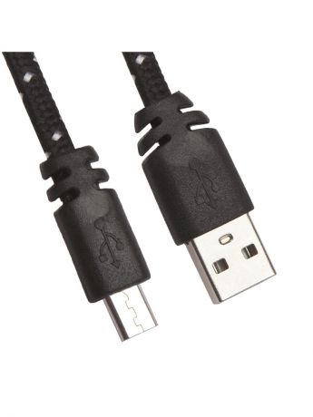 Кабели Liberty Project Кабель USB "LP" Micro USB плоская оплетка (черный/европакет)