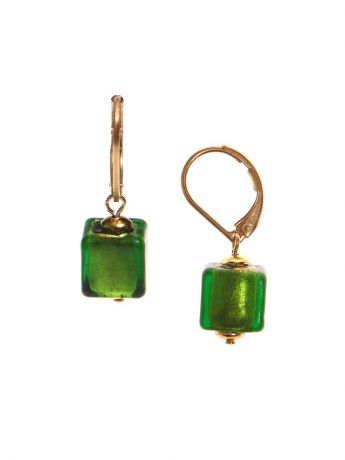 Серьги Bottega Murano Серьги Perla Piccolo Cubo Emerald (зеленый)