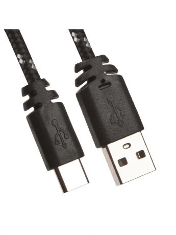 Кабели Liberty Project Кабель USB "LP" USB Type-C в оплетке (черный/европакет)