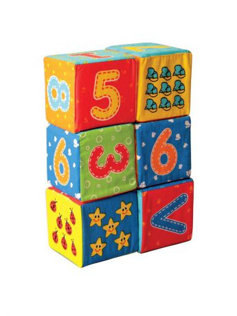 Мягкие игрушки Macik Первые кубики для малышей "Цифры"