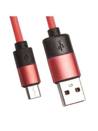 Кабели Liberty Project Кабель USB "LP" Micro USB круглый soft touch металлические разъемы (розовый/европакет)