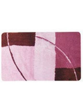 Коврики для ванной Mr.Penguin Комплект ковриков ОВАЛ 80*50&40*50 розово-бордовый