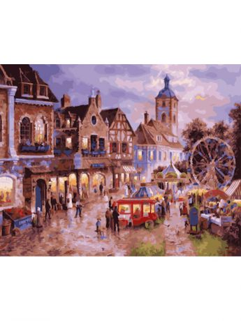 Наборы для рисования Цветной Картины по номерам Веселый городок