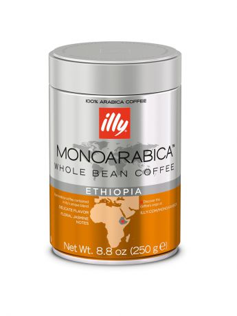 Кофе illy Кофе illy зерно моноарабика Эфиопия, банка 250 гр.