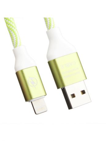 Кабели Liberty Project Кабель USB "LP" для Apple 8 pin "Волны" (зеленый/белый/европакет)