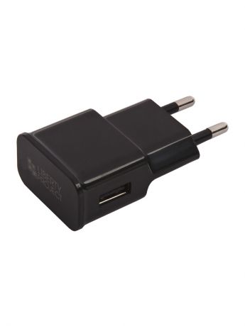 Зарядные устройства Liberty Project Сетевое зарядное устройство "LP" с выходом USB + кабель USB Type-C 2.1A (черное/коробка)