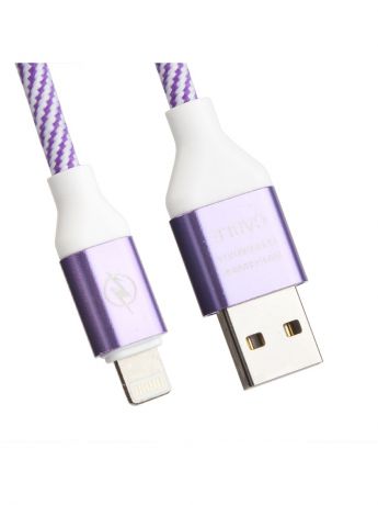 Кабели Liberty Project Кабель USB "LP" для Apple 8 pin "Волны" (сиреневый/белый/европакет)
