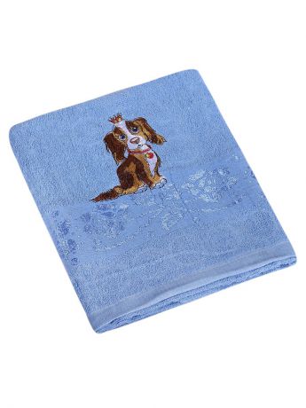 Полотенца банные Dream time Махровое полотенце с собачкой,65*135