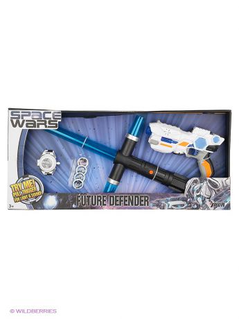 Игрушечное оружие 1Toy Игровой набор космический бластер, световой меч, с звуковыми эффектами.