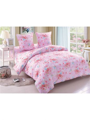 Постельное белье Amore Mio Комплект постельного белья из поплина Rose 1,5 спальный