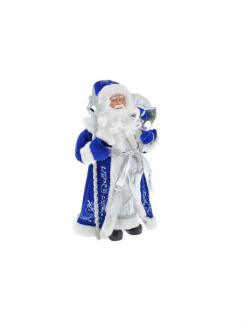 Фигурки Magic Time Новогодняя фигурка Дед Мороз в синем костюме из пластика и ткани / 41 арт.75902