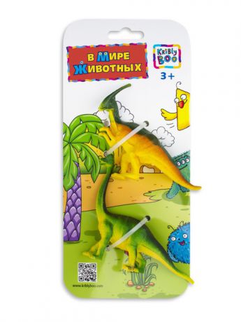Фигурки-игрушки Kribly Boo Фигурки зверей "В Мире Животных", Паразауролоф и Брахиозавра