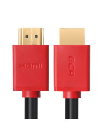 Кабели GCR Кабель 0.3m v1.4 HDMI M/M черный, красные коннекторы, Ethernet 10.2 Гбит/с, 3D, 4K, GCR
