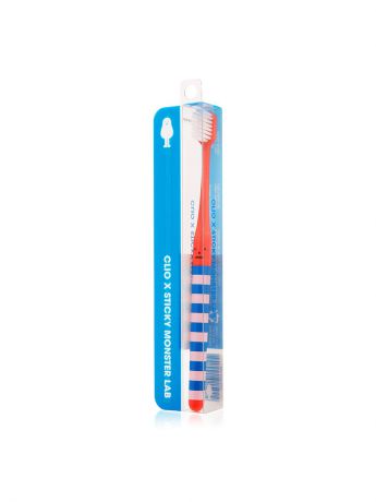 Зубные щетки CLIO Зубная щетка X Sticky Monster Lab - Красный монстр (RedMonster) средняя жесткость