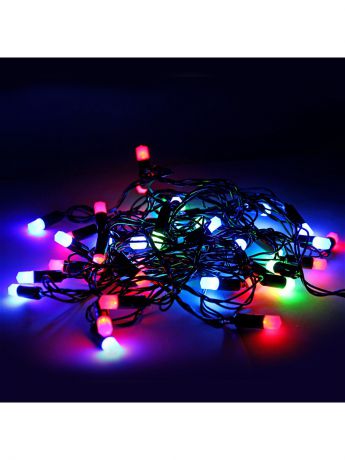 Гирлянды VELD-CO Ультраяркая электрогирлянда 40 ламп, 5м многоцветная