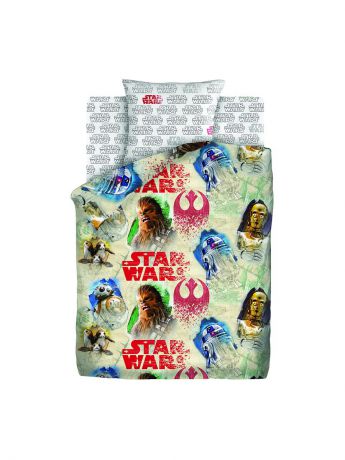 Постельное белье Star Wars Комплект постельного белья Чубака и Дроиды