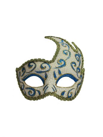 Карнавальные маски Aroma-Garden Маска "Загадка-блеск"  белый голубой
