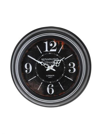 Часы настенные Mitya Veselkov Часы настенные Antiquete de Paris на черном круглые (45 см) NAST237