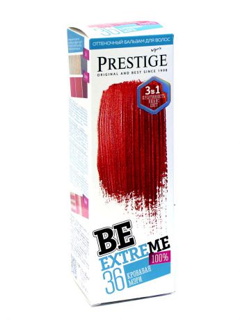 Оттеночные бальзамы VIP`S PRESTIGE Оттеночный бальзам для волос BE 36 BeExtreme Кровавая Мэри VIPS Prestige 100мл