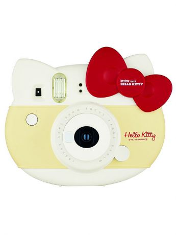 Фотоаппараты Fujifilm Instax Фотоаппарат FUJIFILM Instax MINI HELLO KITTY Red желтая с красным бантом набор + кассета 10л.