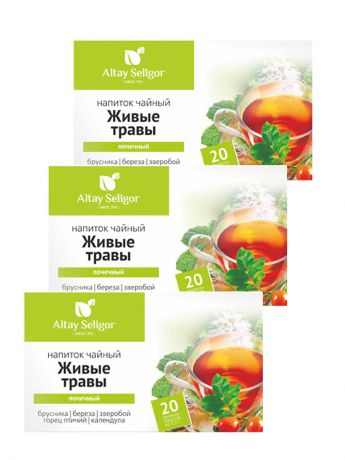 Травяные сборы Altay Seligor Травяной чай "Живые травы": почечный (3шт)