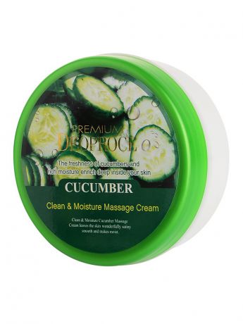 Кремы DEOPROCE Крем массажный с экстрактом огурца PREMIUM DEOPROCE CLEAN & MOISTURE CUCUMBER MASSAGE CREAM 300g