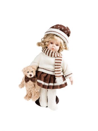 Куклы ESTRO Кукла в свитере с Мишкой