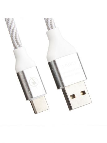 Кабели Liberty Project Кабель USB "LP" USB Type-C "Волны" (серый/белый/европакет)