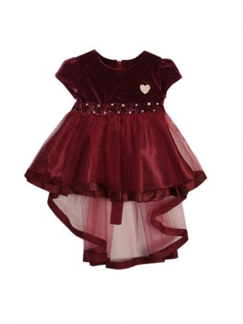 Платья ASILGUC Платье для девочек нарядное (юбка-многоуровневая) на подкладке с короткими рукавами.