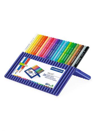 Карандаши STAEDTLER Набор цветных карандашей ergo soft 157SB, 24 цвета, Staedtler