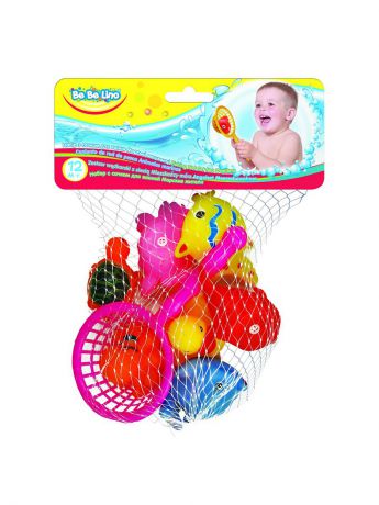 Игрушки для ванной Toys Lab Набор с сачком  BebeLino "Морские жители"